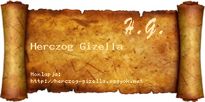 Herczog Gizella névjegykártya
